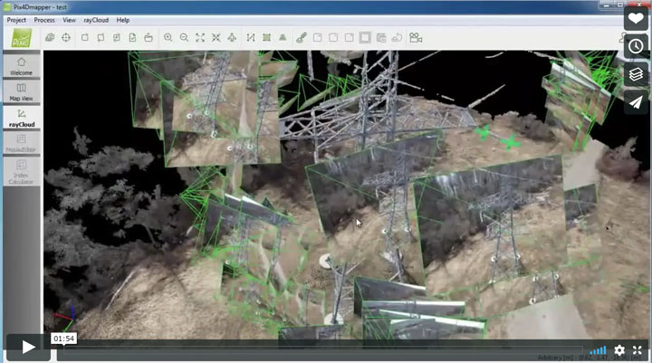 Pix4D – Mapping and Inspecting a power tower
