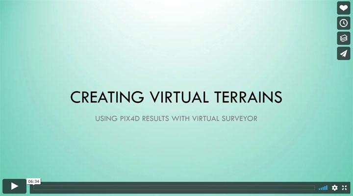 Using Pix4D files to create terrains in Virtual Surveyor
